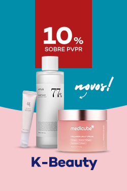 Produtos Coreanos com destaque de novidade e com destaque promocional de até 100% sobre preço de Venda ao Público Recomendado